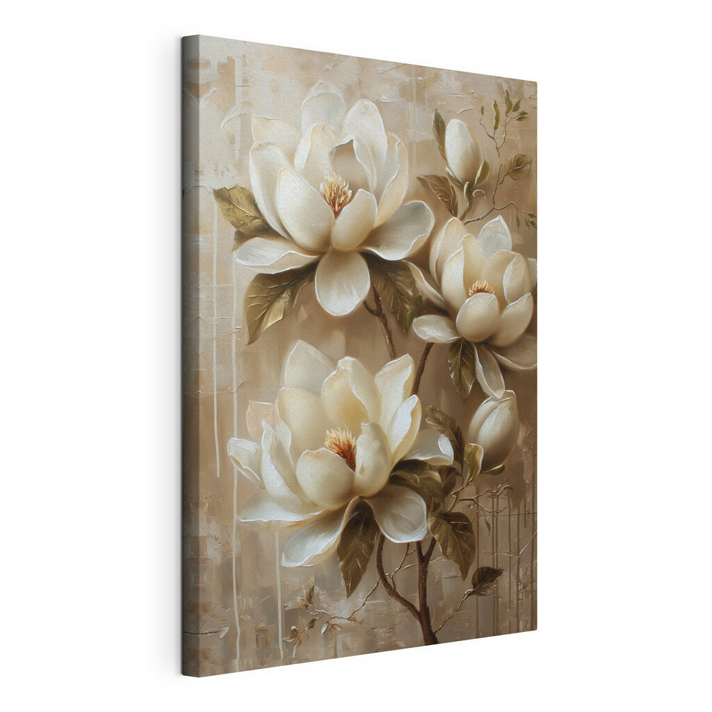 Painting of white flowers