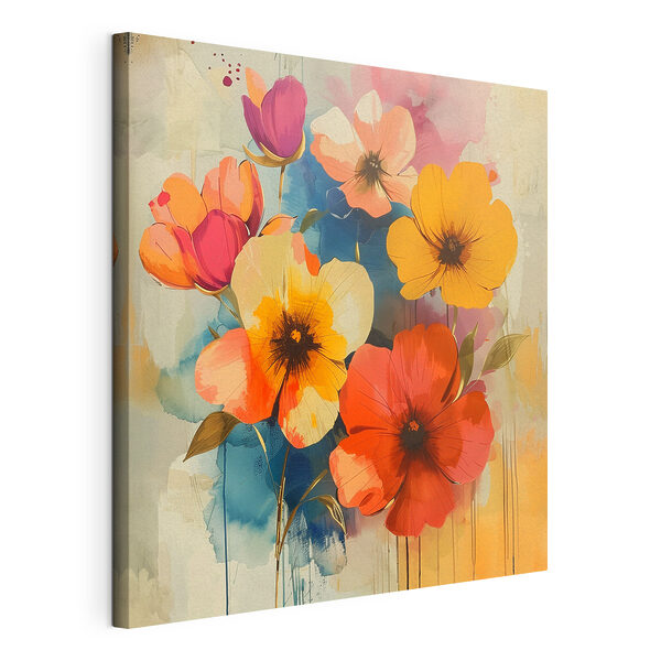 Vibrant blooms in soft colors Vibrant blooms in soft colors