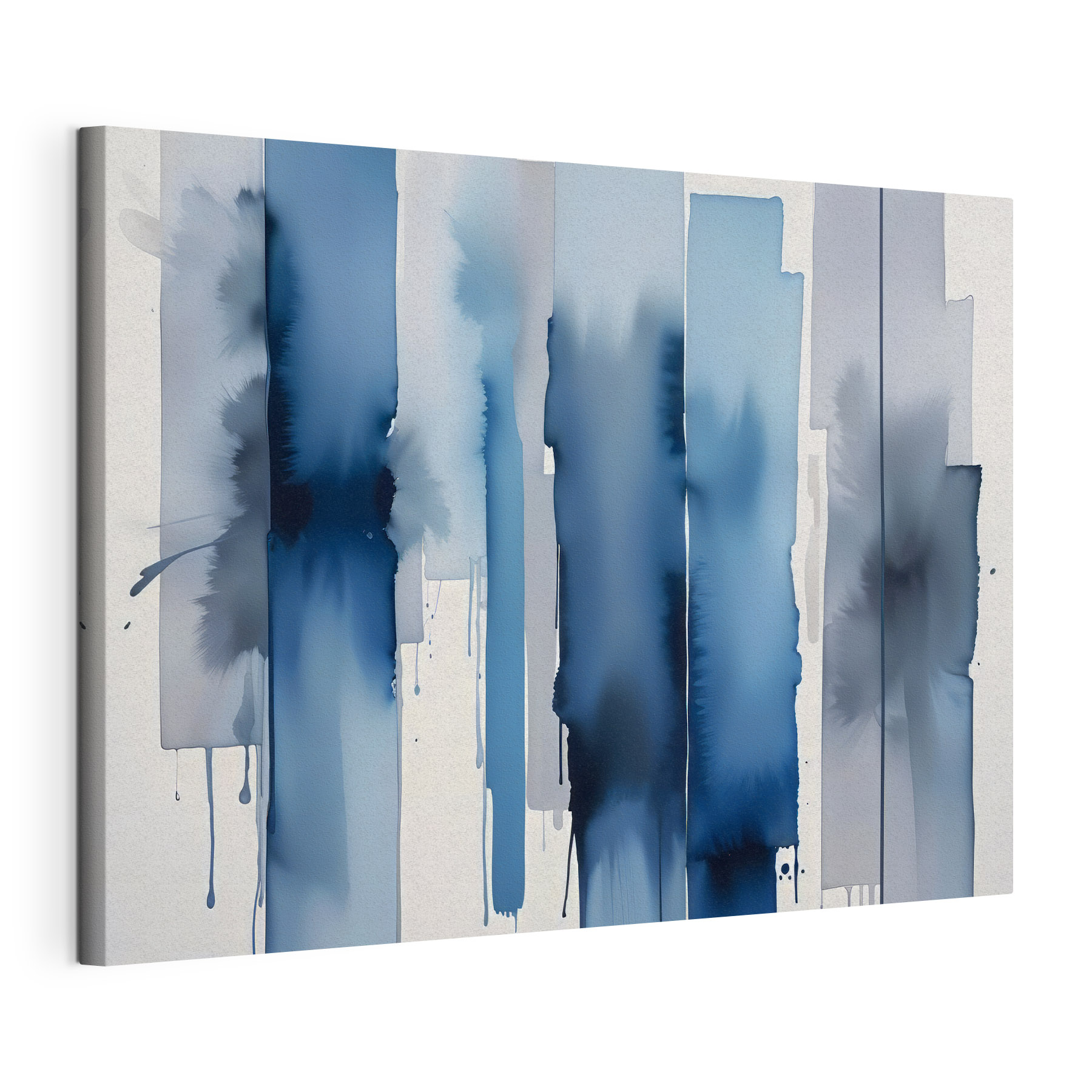 Blue and white striped background