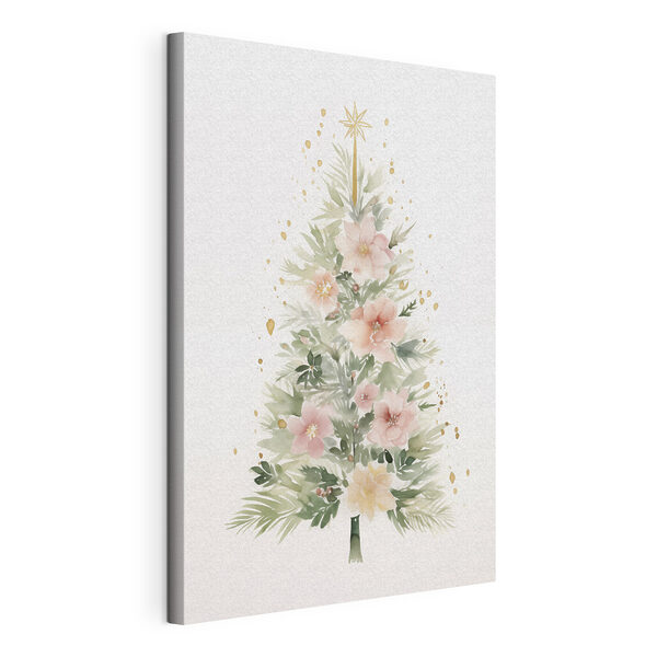 Watercolor painting of a christmas tree Watercolor painting of a christmas tree