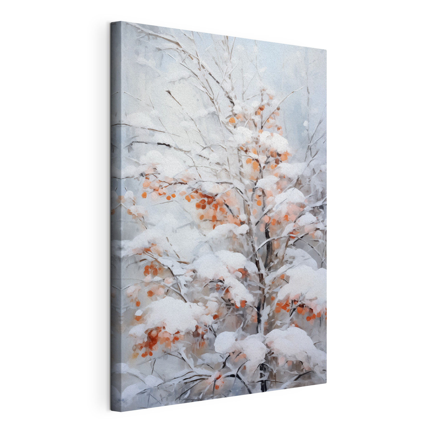 Tree covered in snow