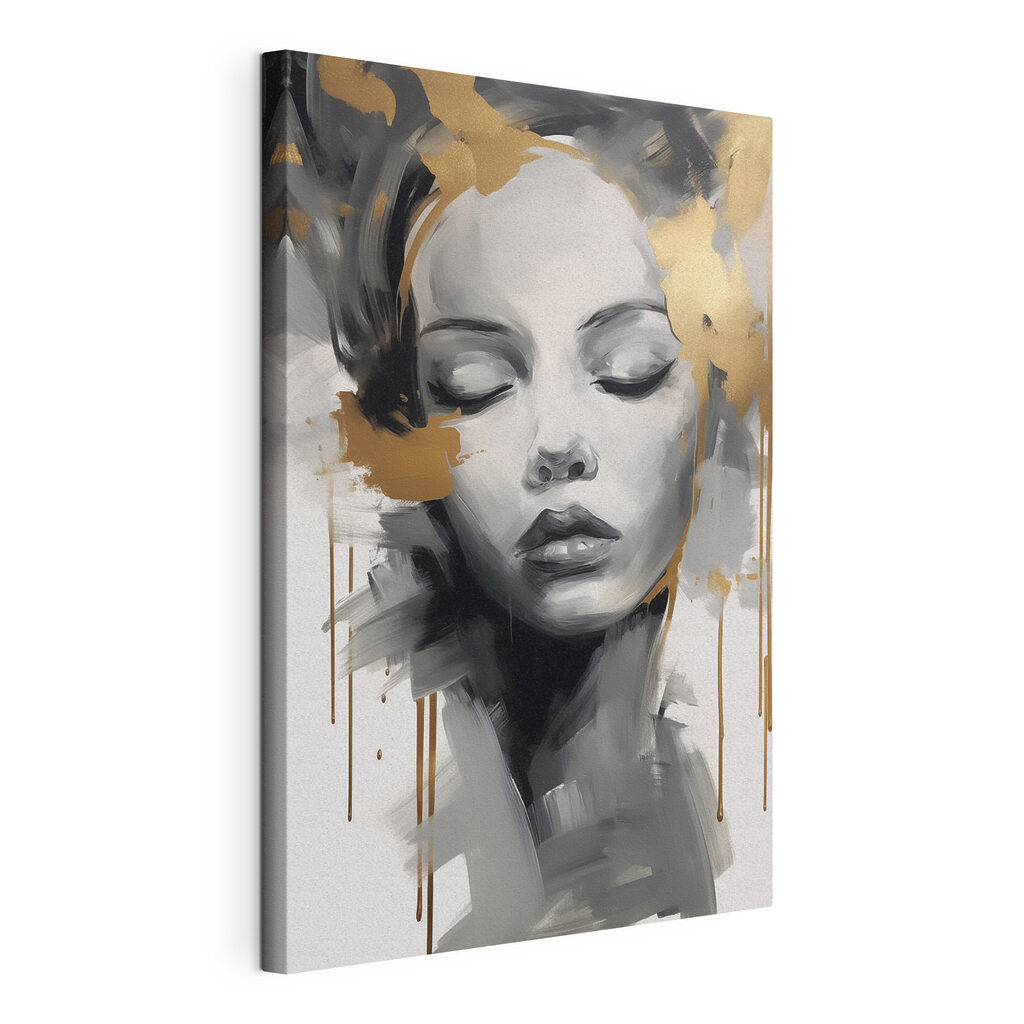 Dreamy face in muted tones