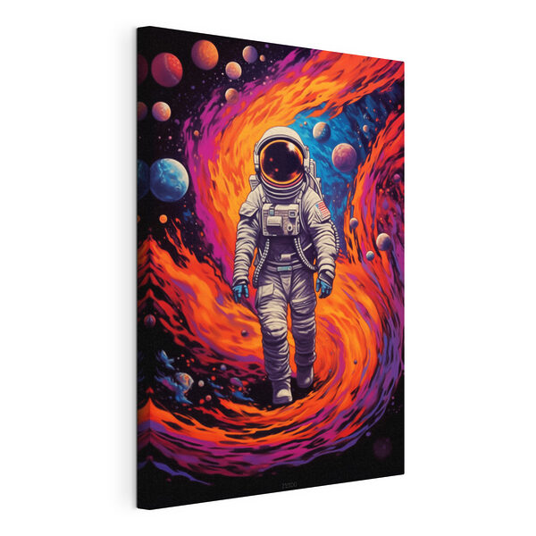 Astronauta spacerujący w kosmosie Obraz Astronauta spacerujący w kosmosie