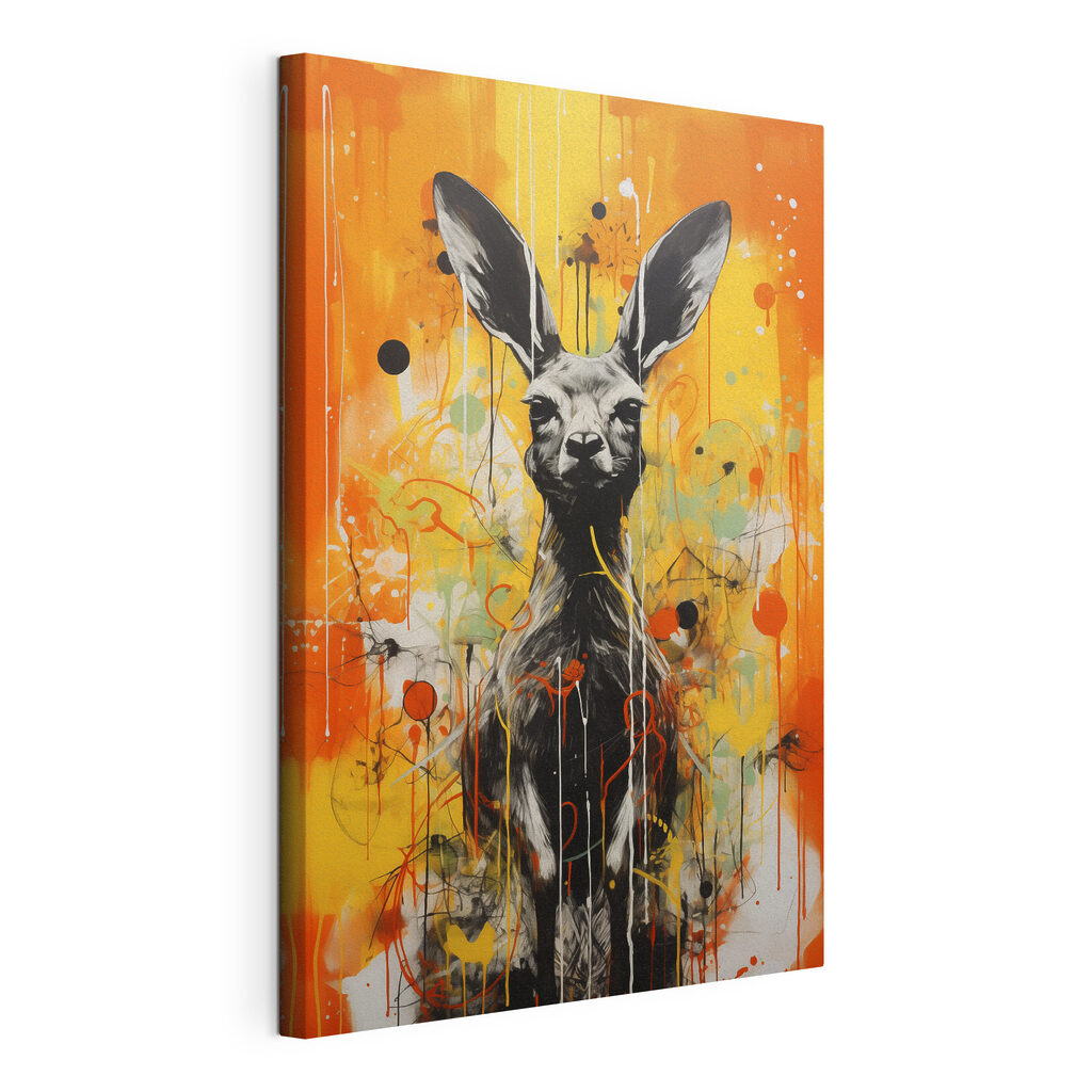Painting of a kangaroo