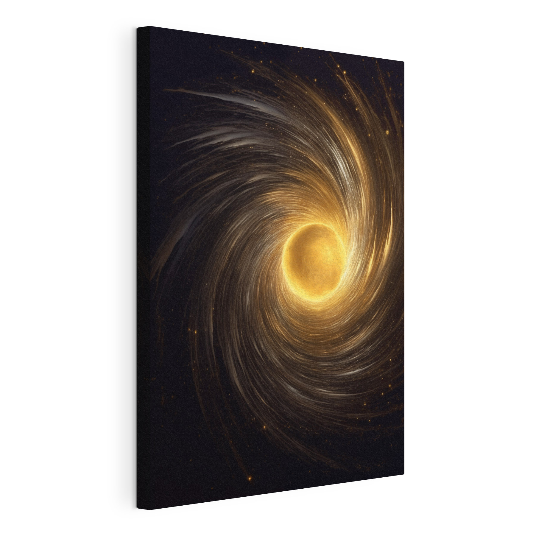 Yellow circle in space