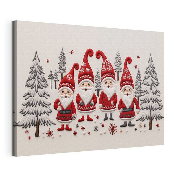 Group of gnomes and trees Group of gnomes and trees