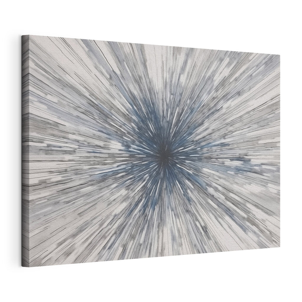 Grey and white burst