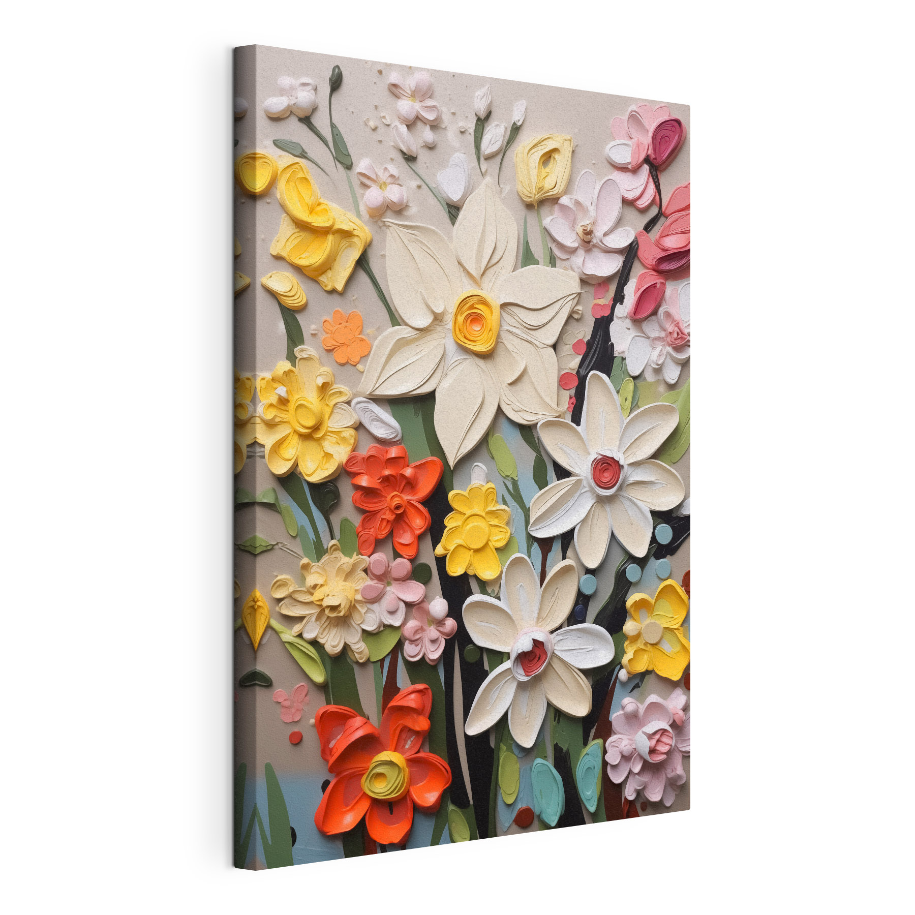 Vibrant bouquet of colorful flowers