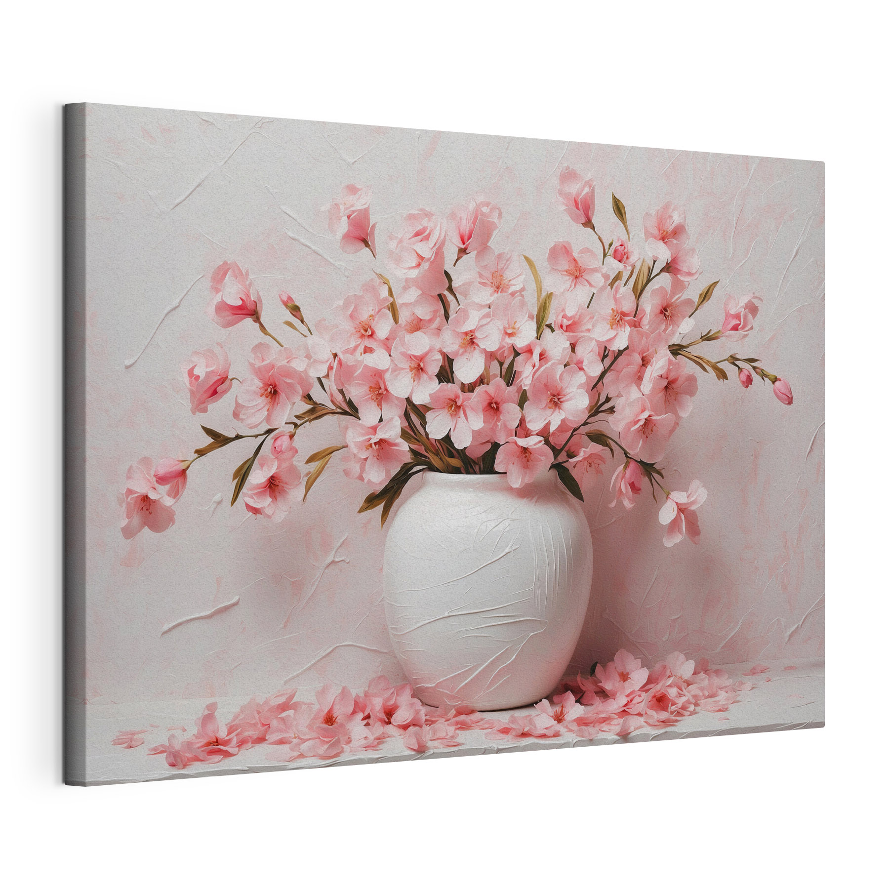 Vase with pink flowers Vase with pink flowers
