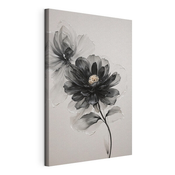 Black and white flower Black and white flower
