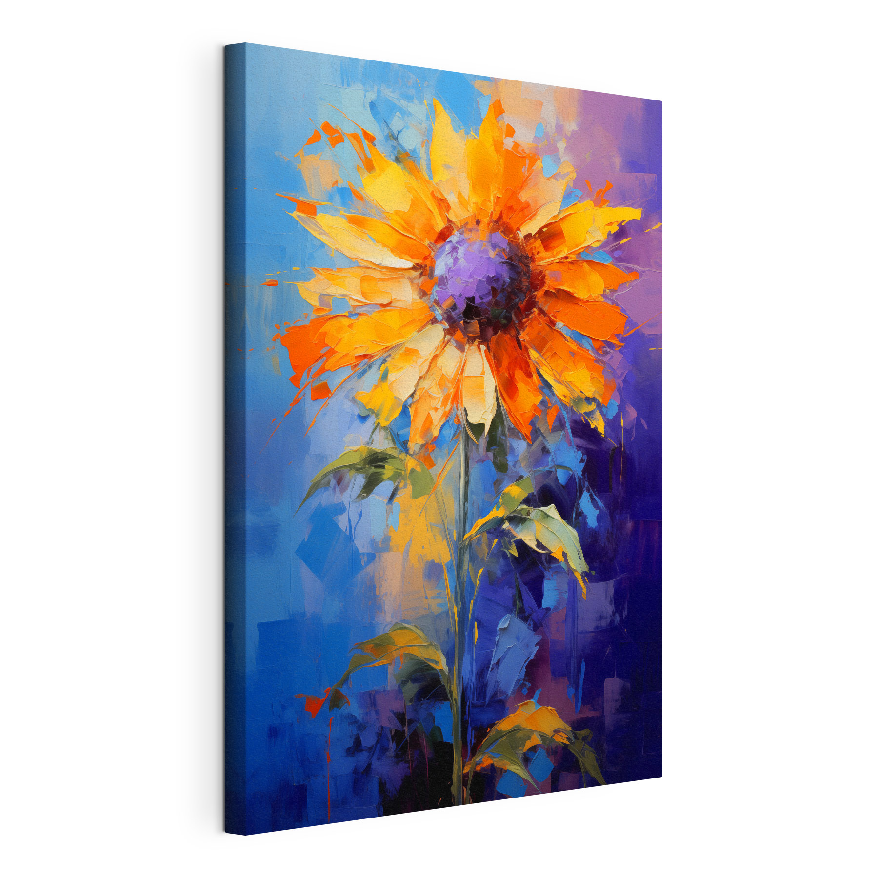 Painting of a sunflower