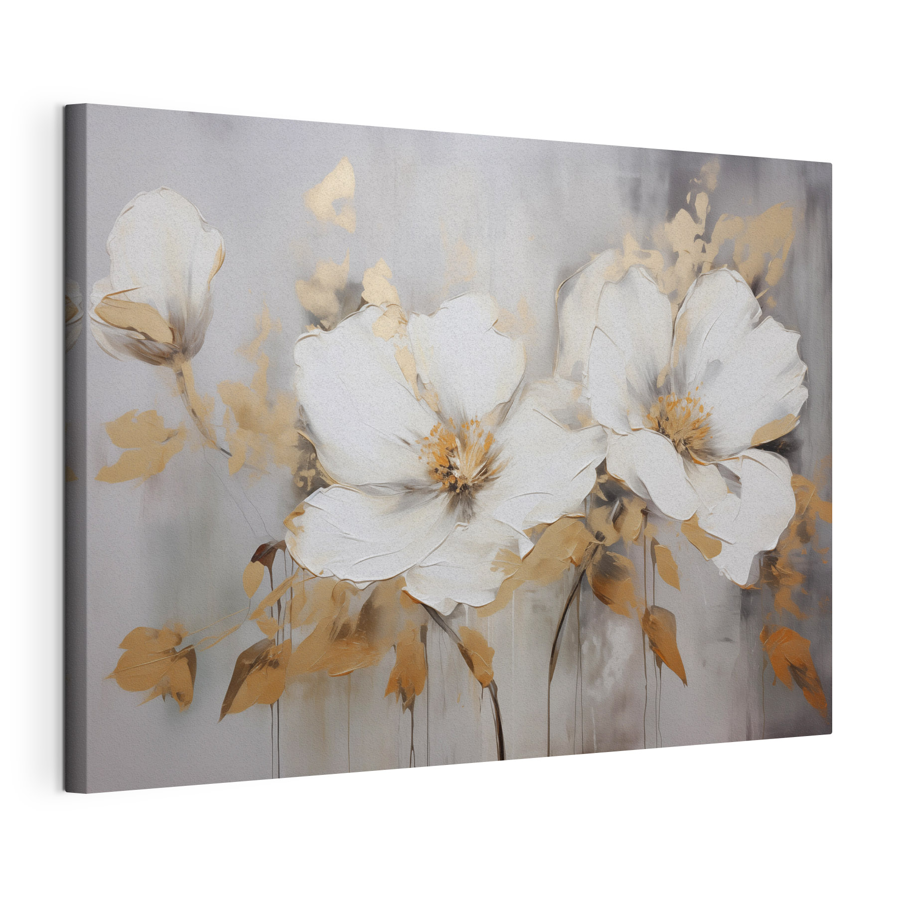 Painting of white flowers