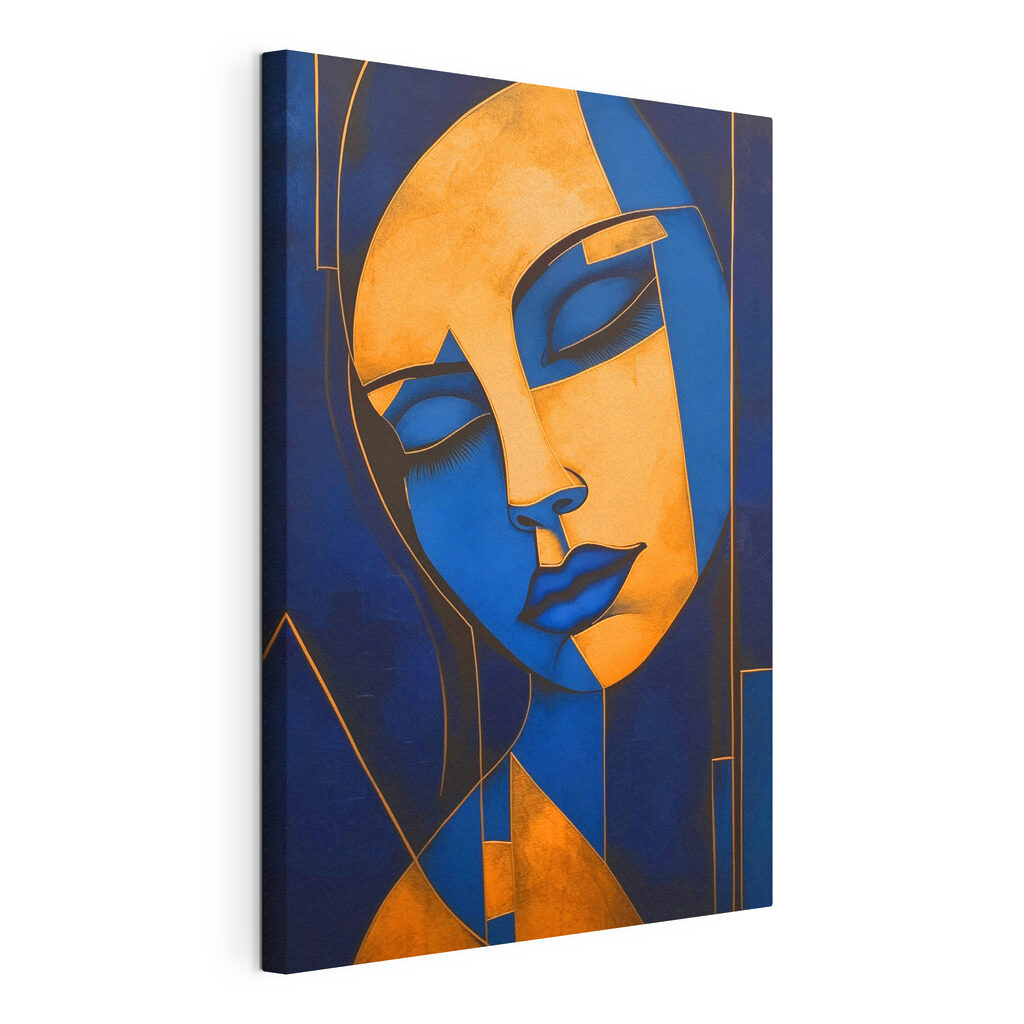 Painting of a woman's face Painting of a woman's face