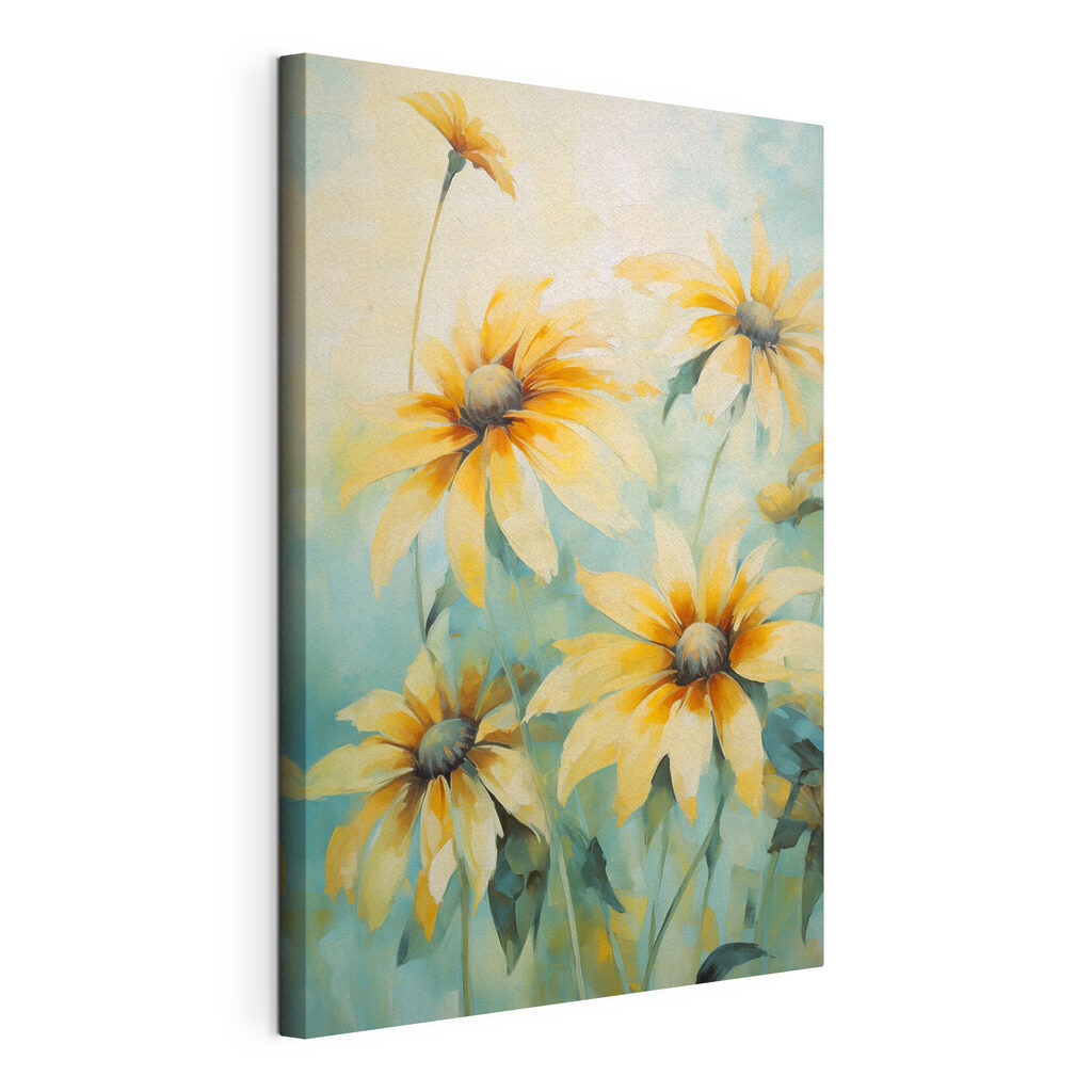 Painting of yellow flowers Painting of yellow flowers