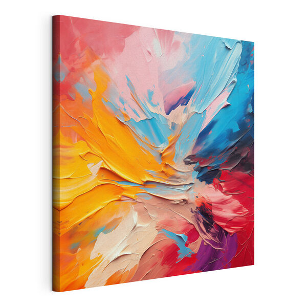 Vibrant hues collide in harmony