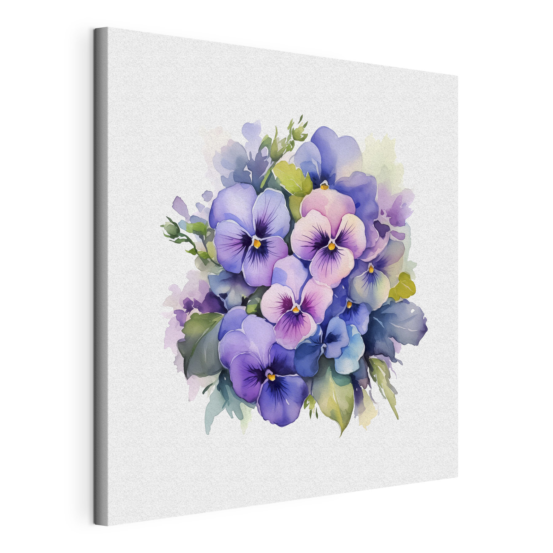 A bouquet of purple and blue flowers