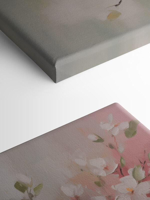 Painting of white flowers