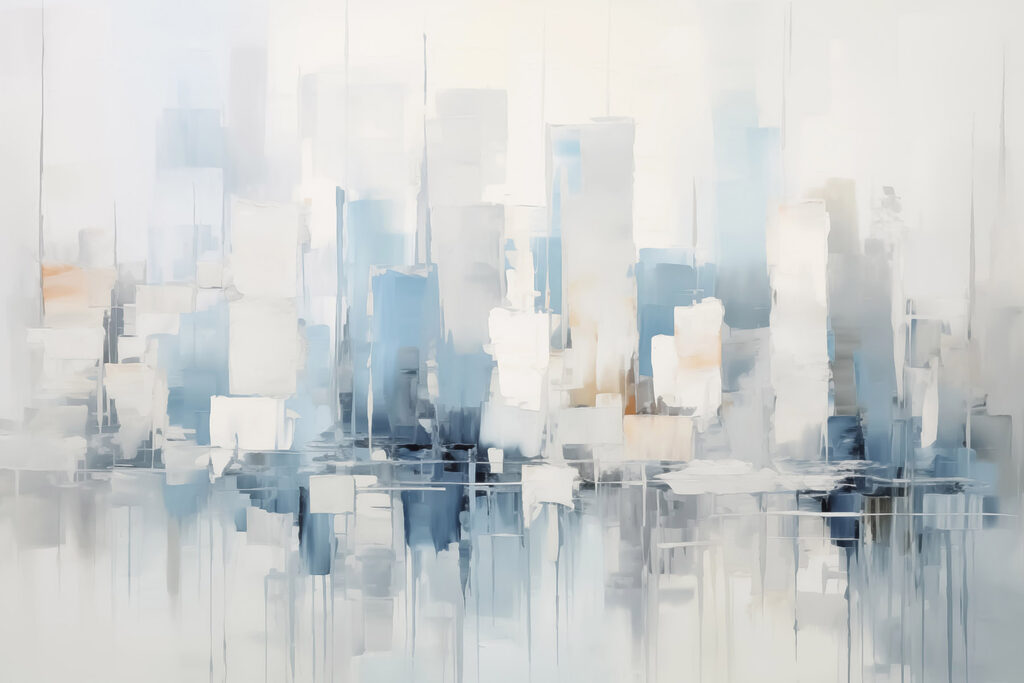 Painting of a city