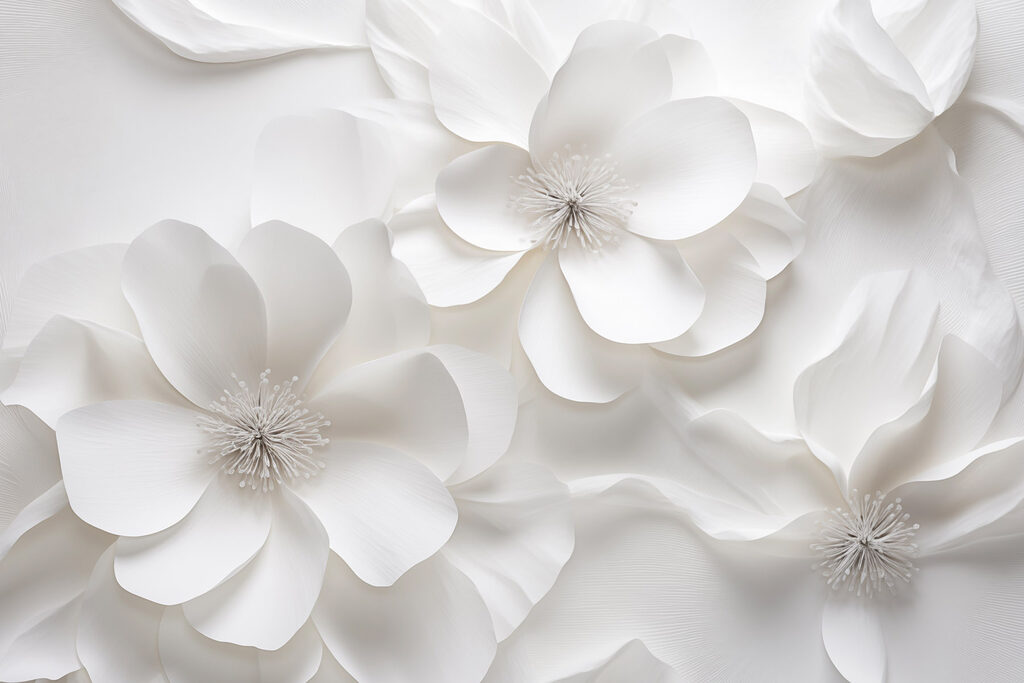 Group of white flowers