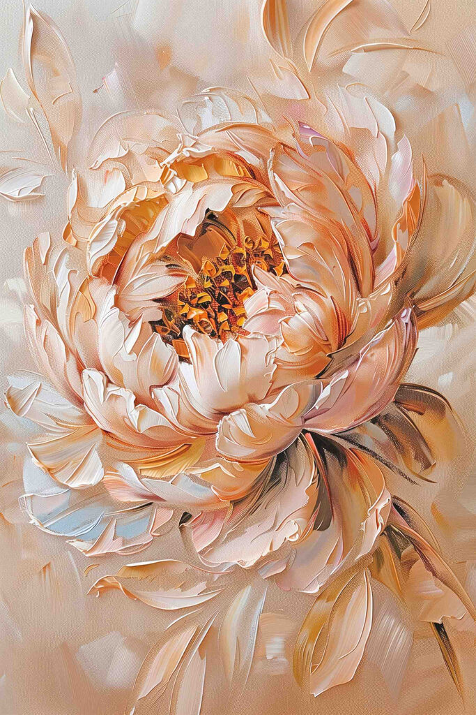 Delicate petals in soft hues