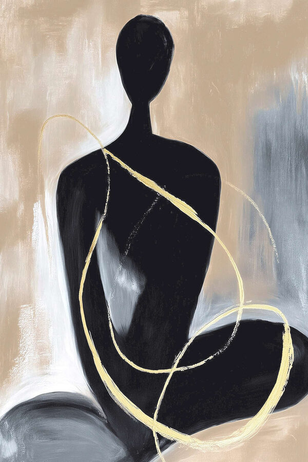 Painting of a woman sitting
