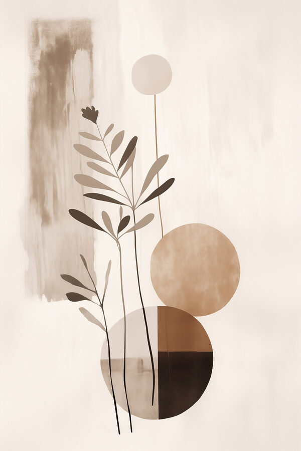 - Minimalist design with earthy tones