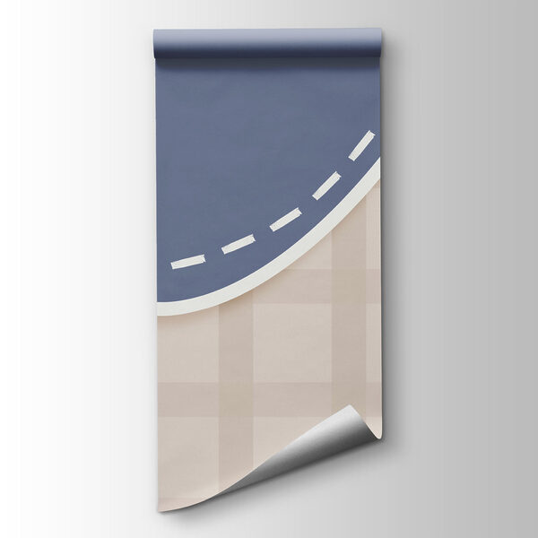 Brown and white line