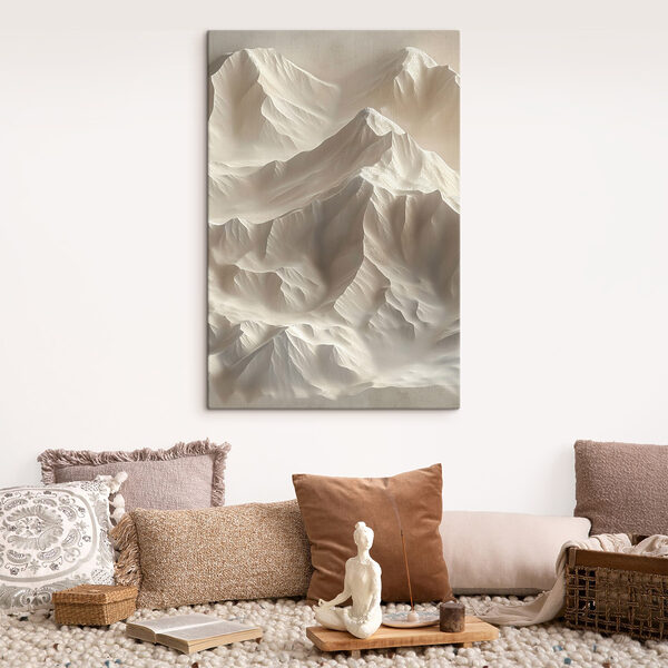 Mountain with snow on it