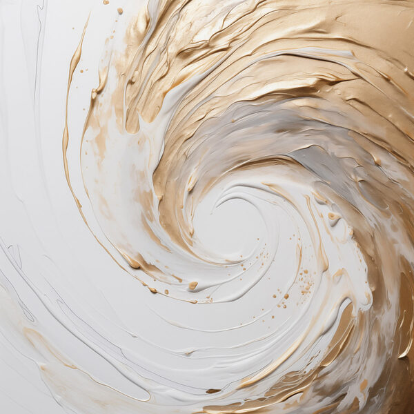 Swirling waves of creamy texture