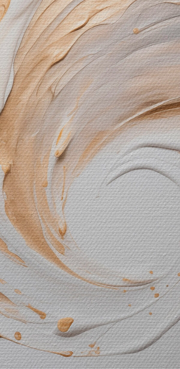 Swirling waves of creamy texture