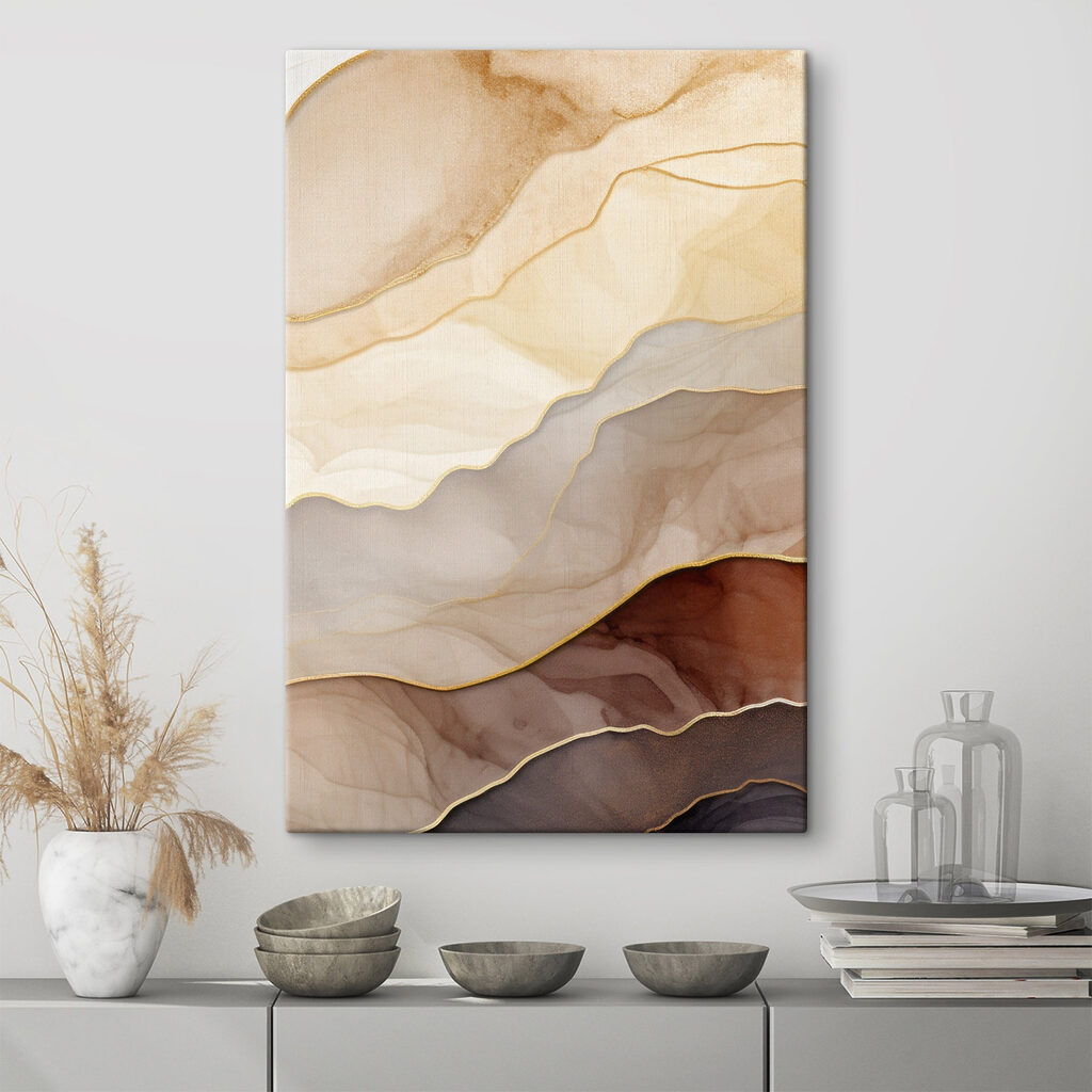 Soft waves of layered colors