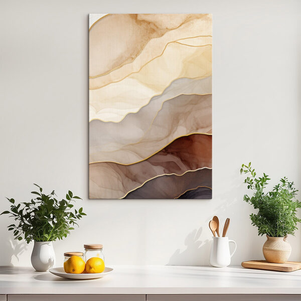 Soft waves of layered colors