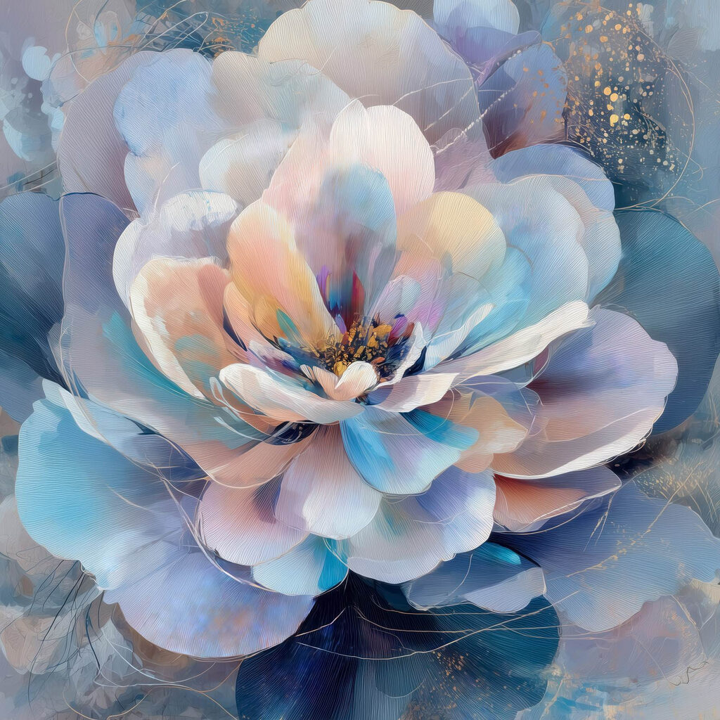 Delicate blooms in soft pastel hues Delicate blooms in soft pastel hues