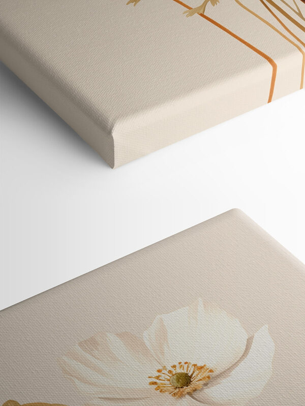 Delicate blooms in soft colors