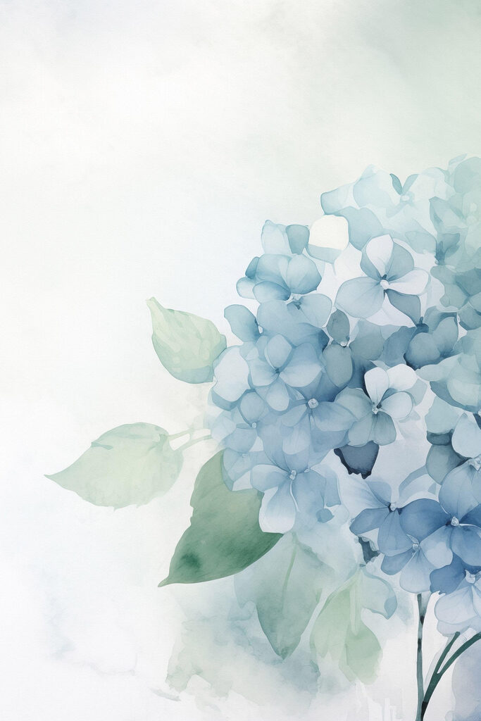 Delicate blooms in soft blue hues Delicate blooms in soft blue hues