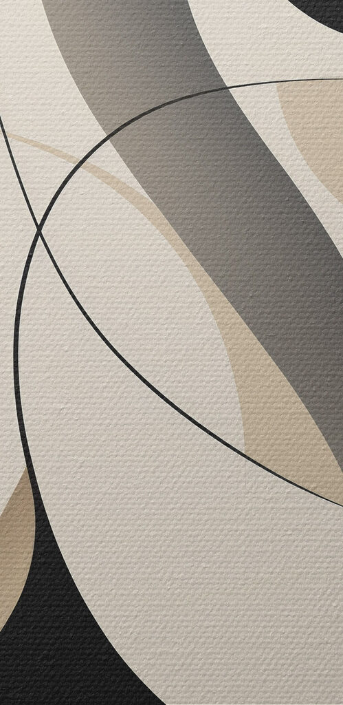 Black and white swirls and circles