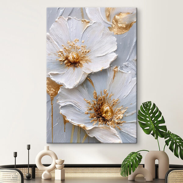 - Elegant blooms in soft colors