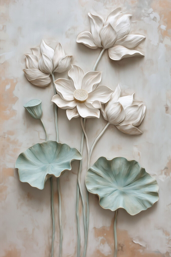 Radiant blooms in peaceful hues