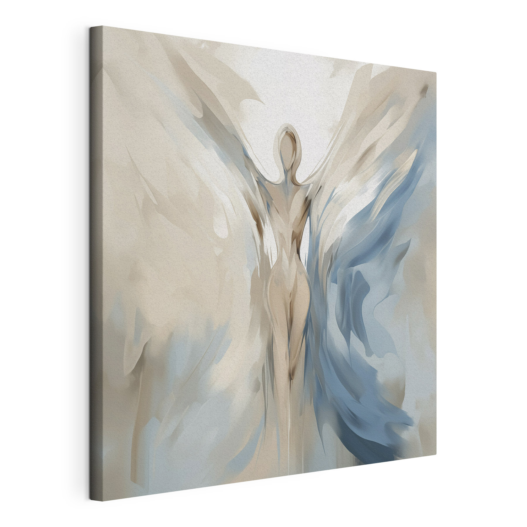 Woman with wings and a hood Woman with wings and a hood