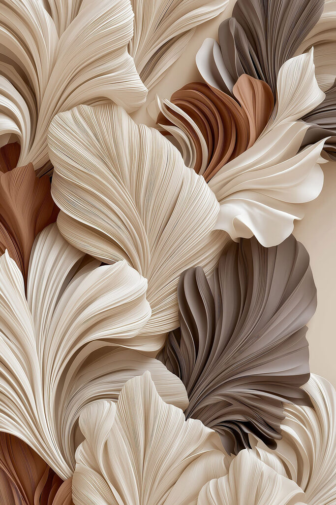 Intricate layers of flowing design
