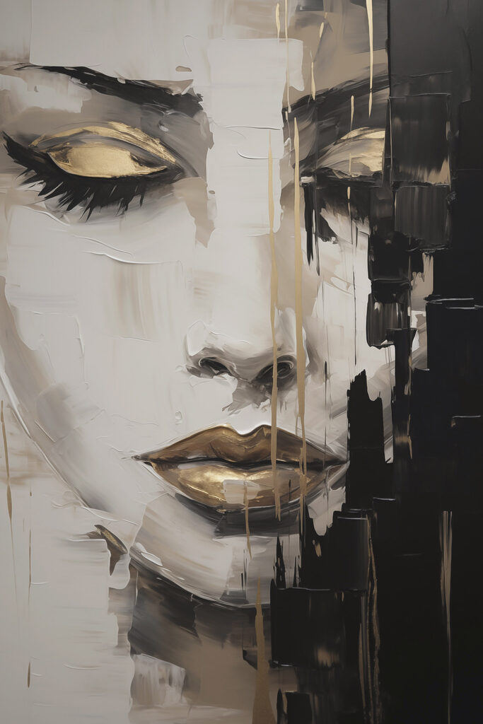 Artful expression through brush strokes