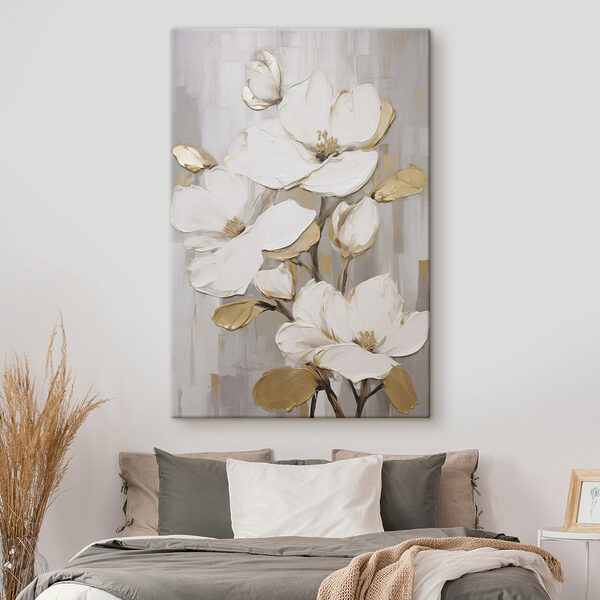 - Elegant blossoms in soft hues