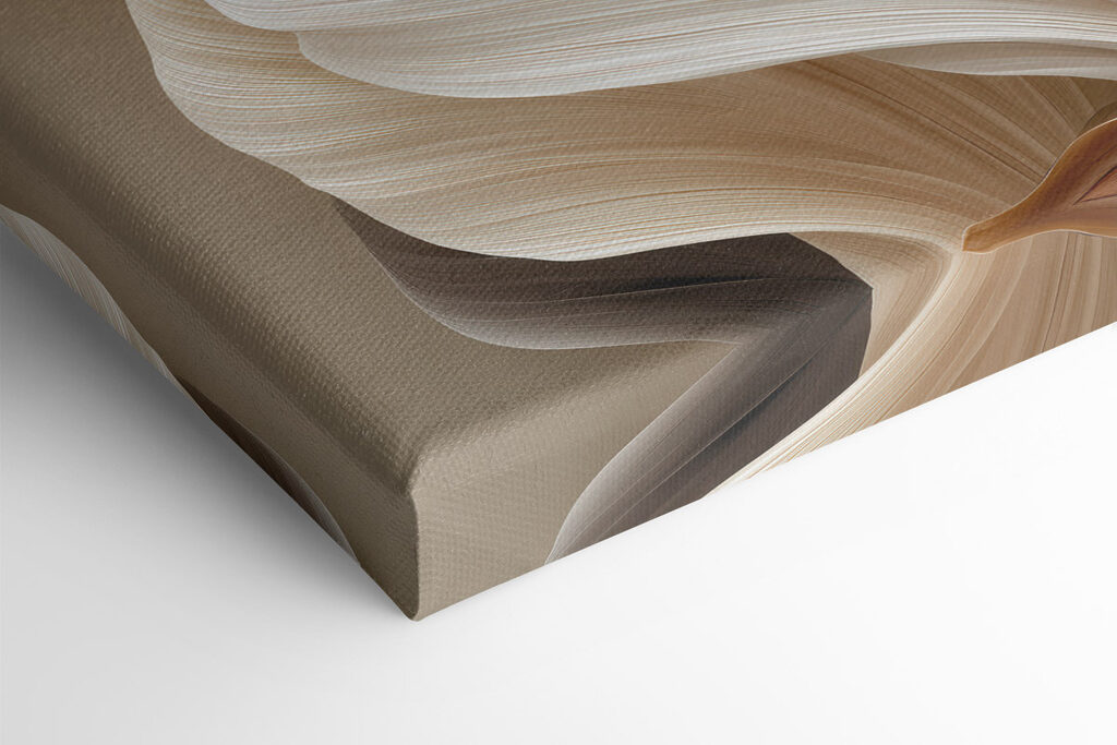 Flowing shapes in warm tones