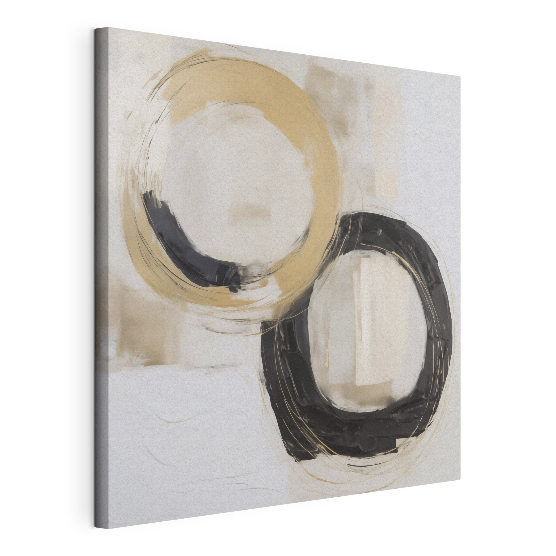 Painting of circles and lines
