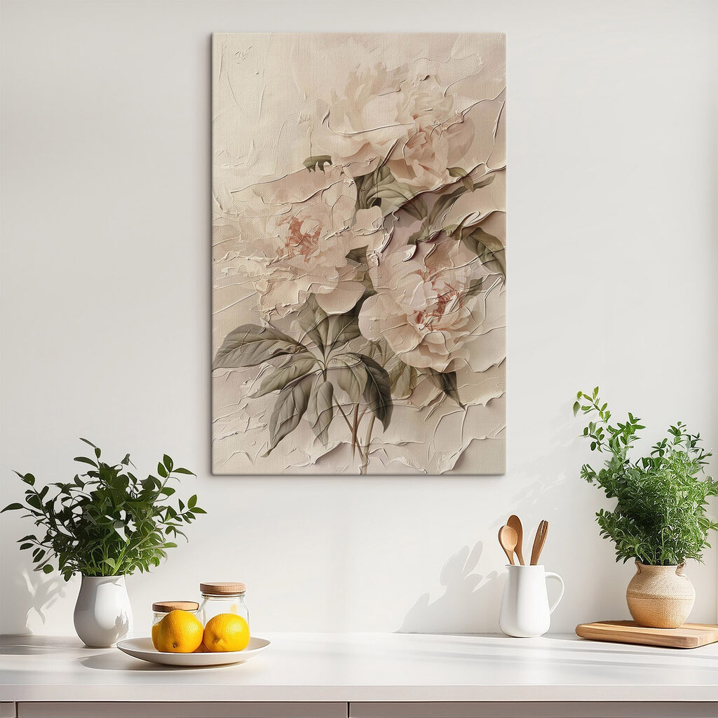 Soft blooms on a gentle canvas