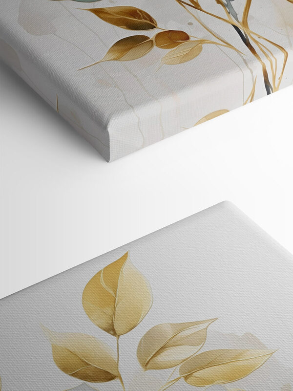 Painting of flowers and leaves