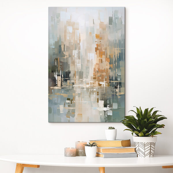 Painting of a city Painting of a city