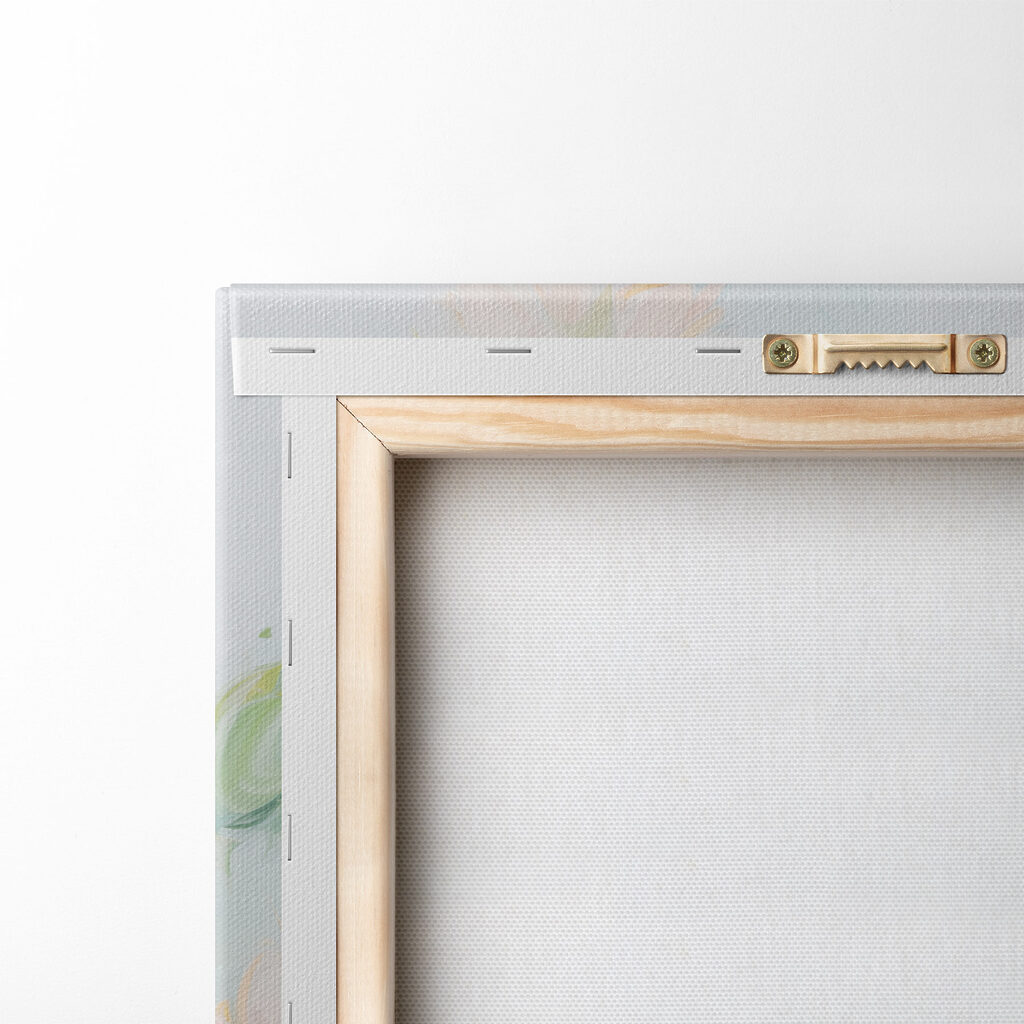 Painting of flowers on a white surface Painting of flowers on a white surface