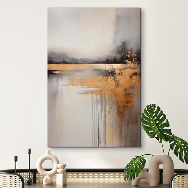 Serene landscape with artistic flair