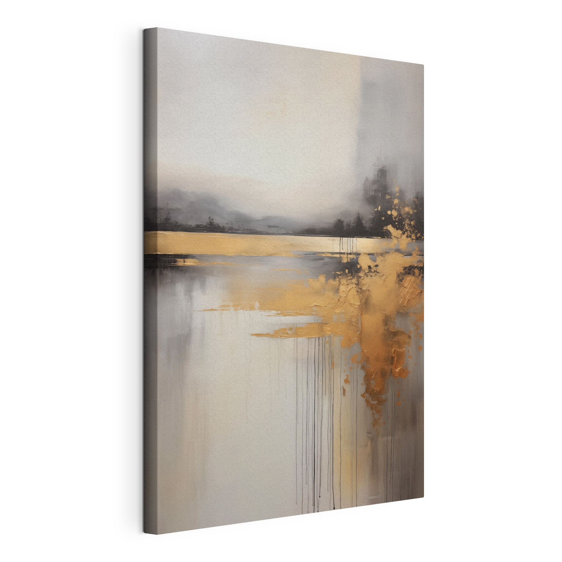 Serene landscape with artistic flair